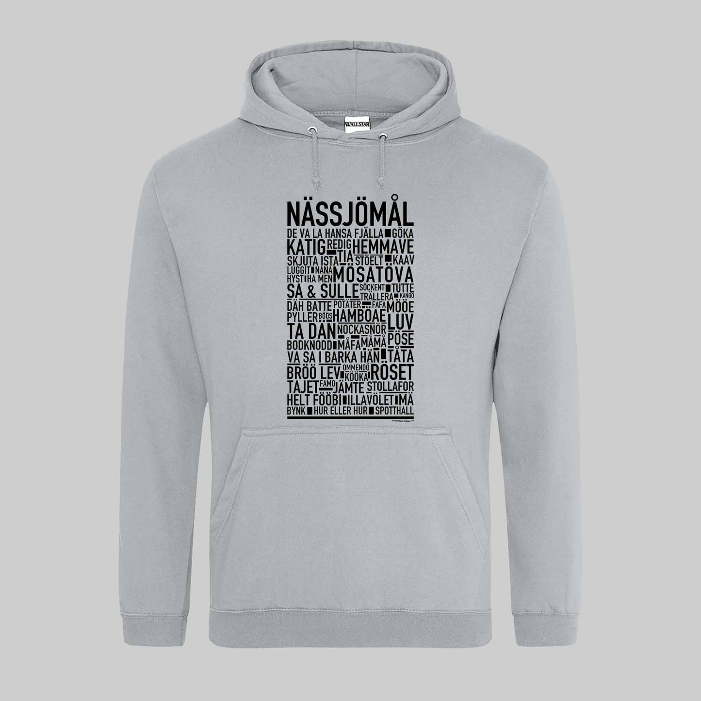 Nässjömål Dialekt Text Hoodie