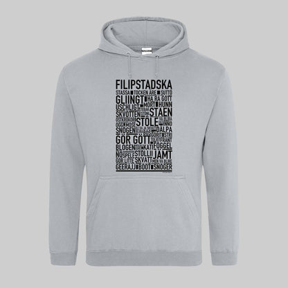 Filipsstadska Dialekt Text Hoodie