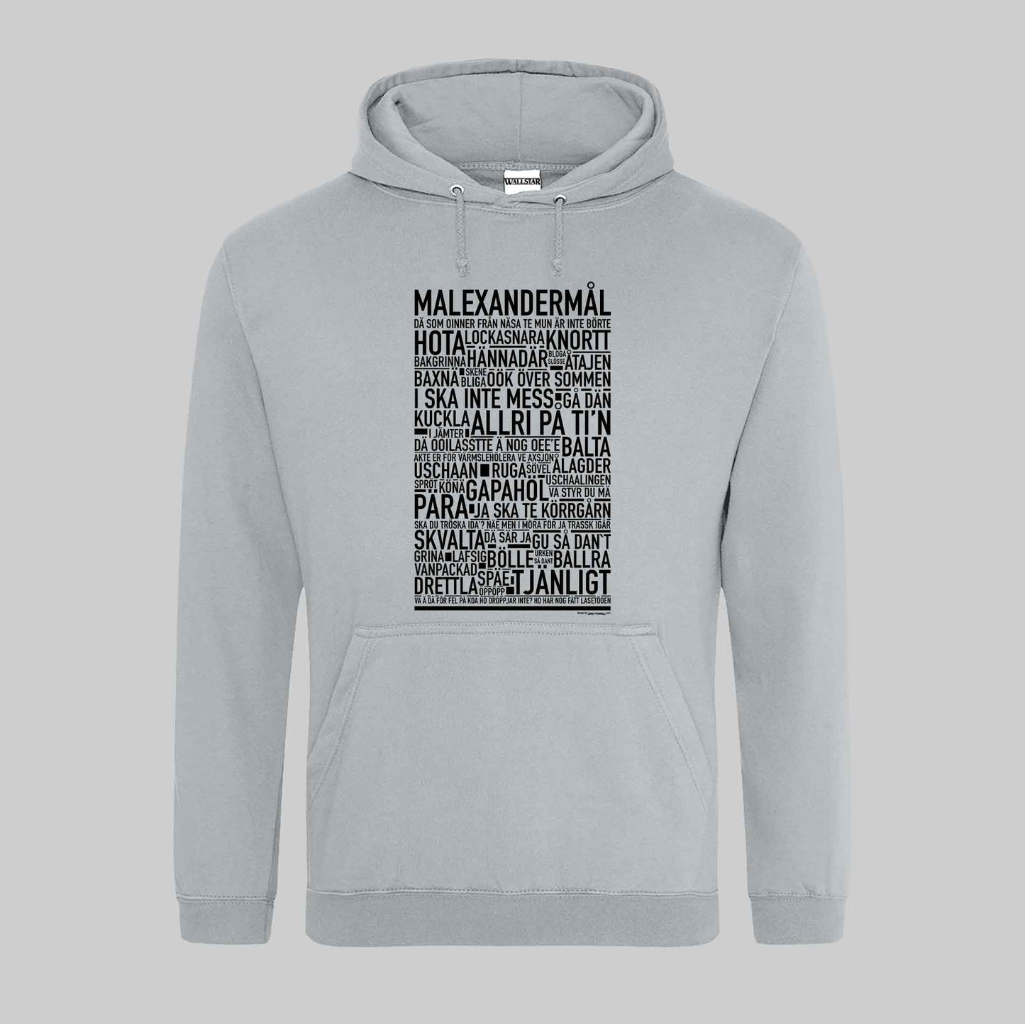 Malexandermål Dialekt Text Hoodie