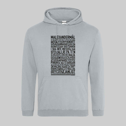 Malexandermål Dialekt Text Hoodie