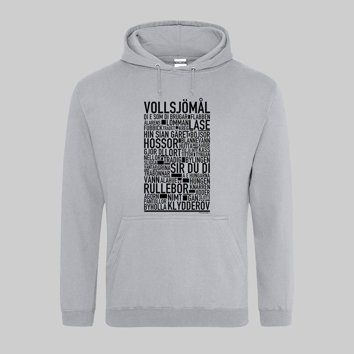 Vollsjömål Dialekt Text Hoodie