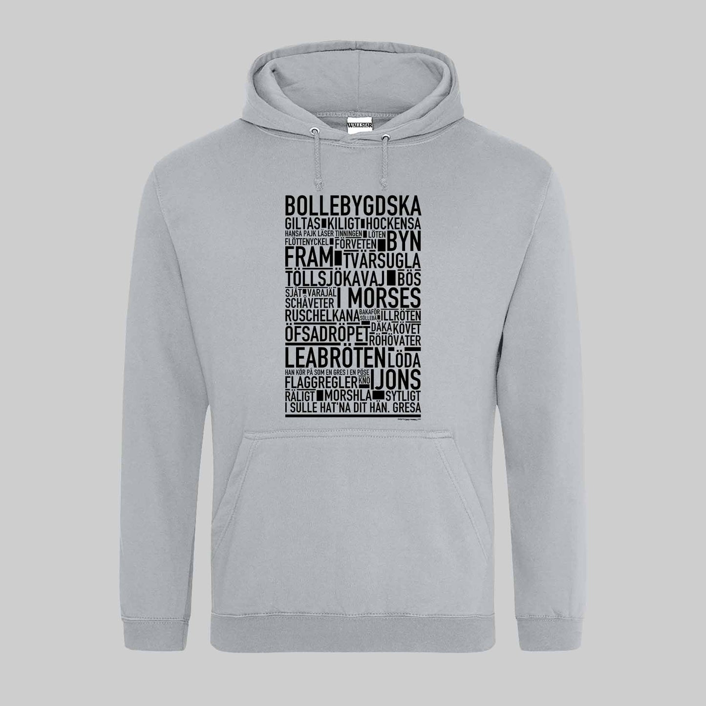 Bollebygdska Dialekt Text Hoodie