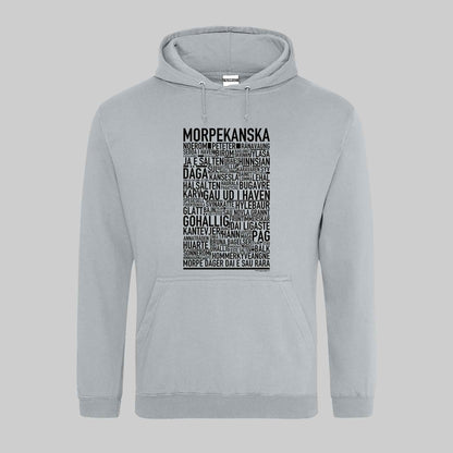 Morpekanska Dialekt Text Hoodie