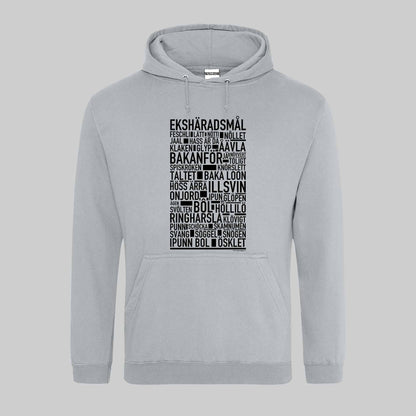 Ekshäradsmål Dialekt Text Hoodie
