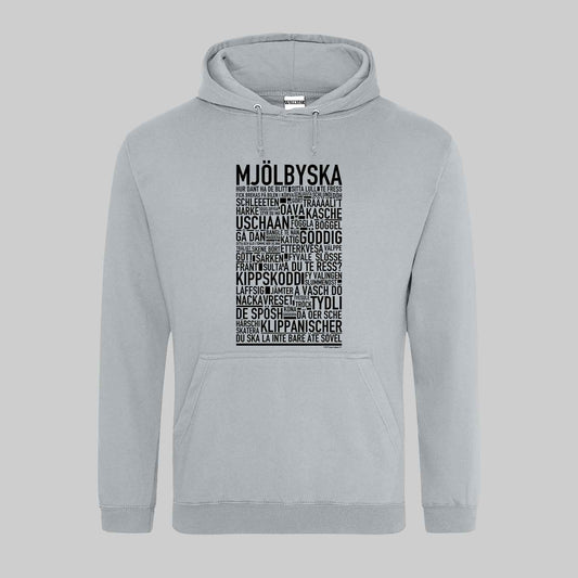 Mjölbyska Dialekt Text Hoodie