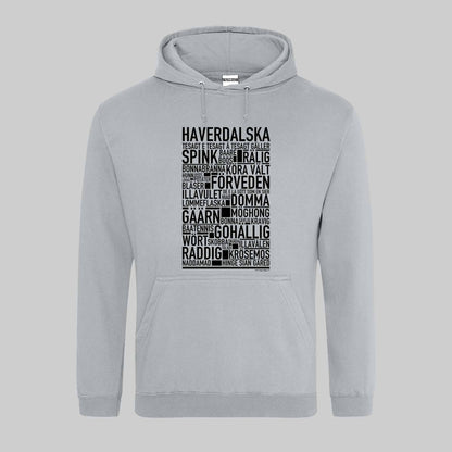 Haverdalska Dialekt Text Hoodie