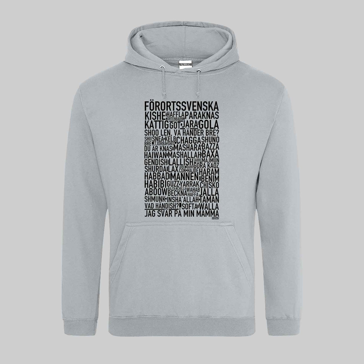 Förortssvenska Dialekt Text Hoodie