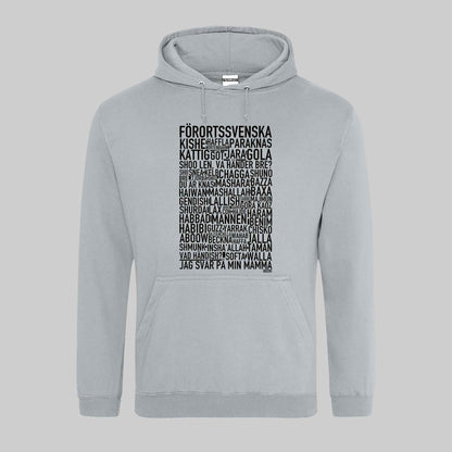 Förortssvenska Dialekt Text Hoodie