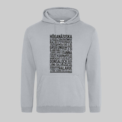 Höganäsiska Dialekt Text Hoodie
