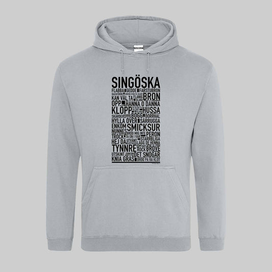 Singöska Dialekt Text Hoodie