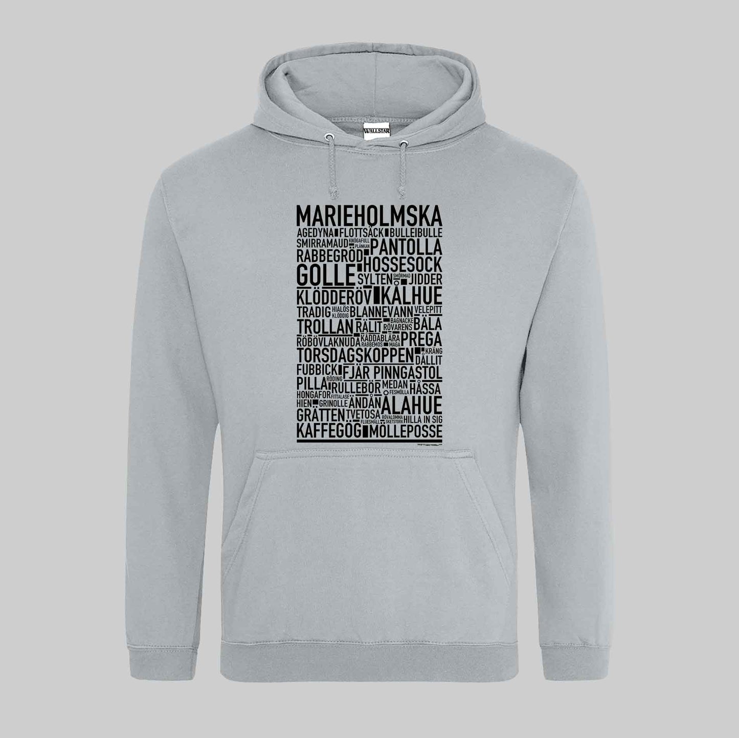 Marieholmska Dialekt Text Hoodie