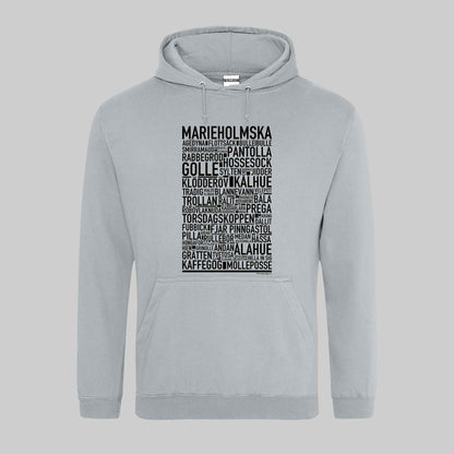 Marieholmska Dialekt Text Hoodie
