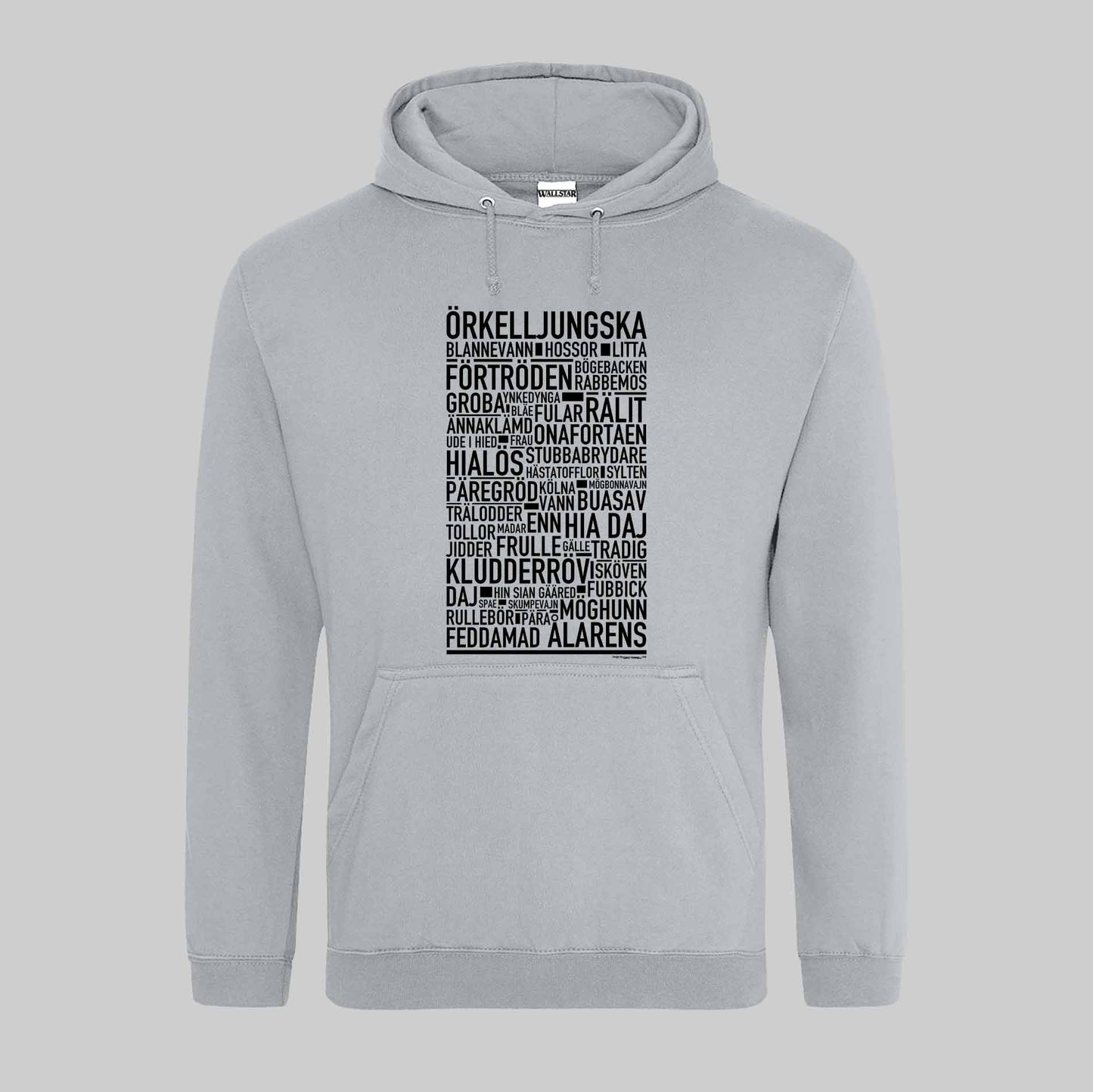 Örkelljungska Dialekt Text Hoodie