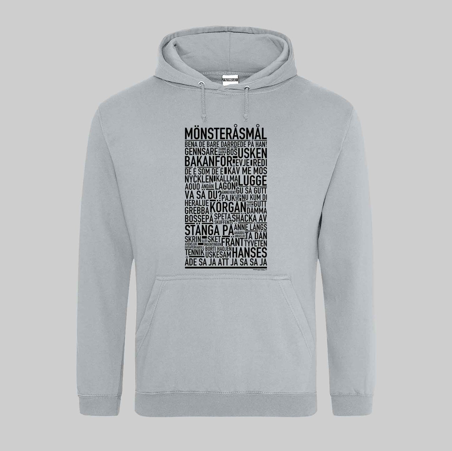 Mönsteråsmål Dialekt Text Hoodie