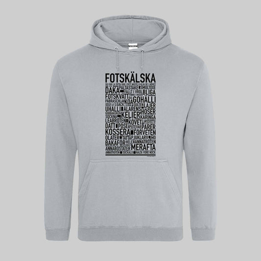 Fotskälska Dialekt Text Hoodie
