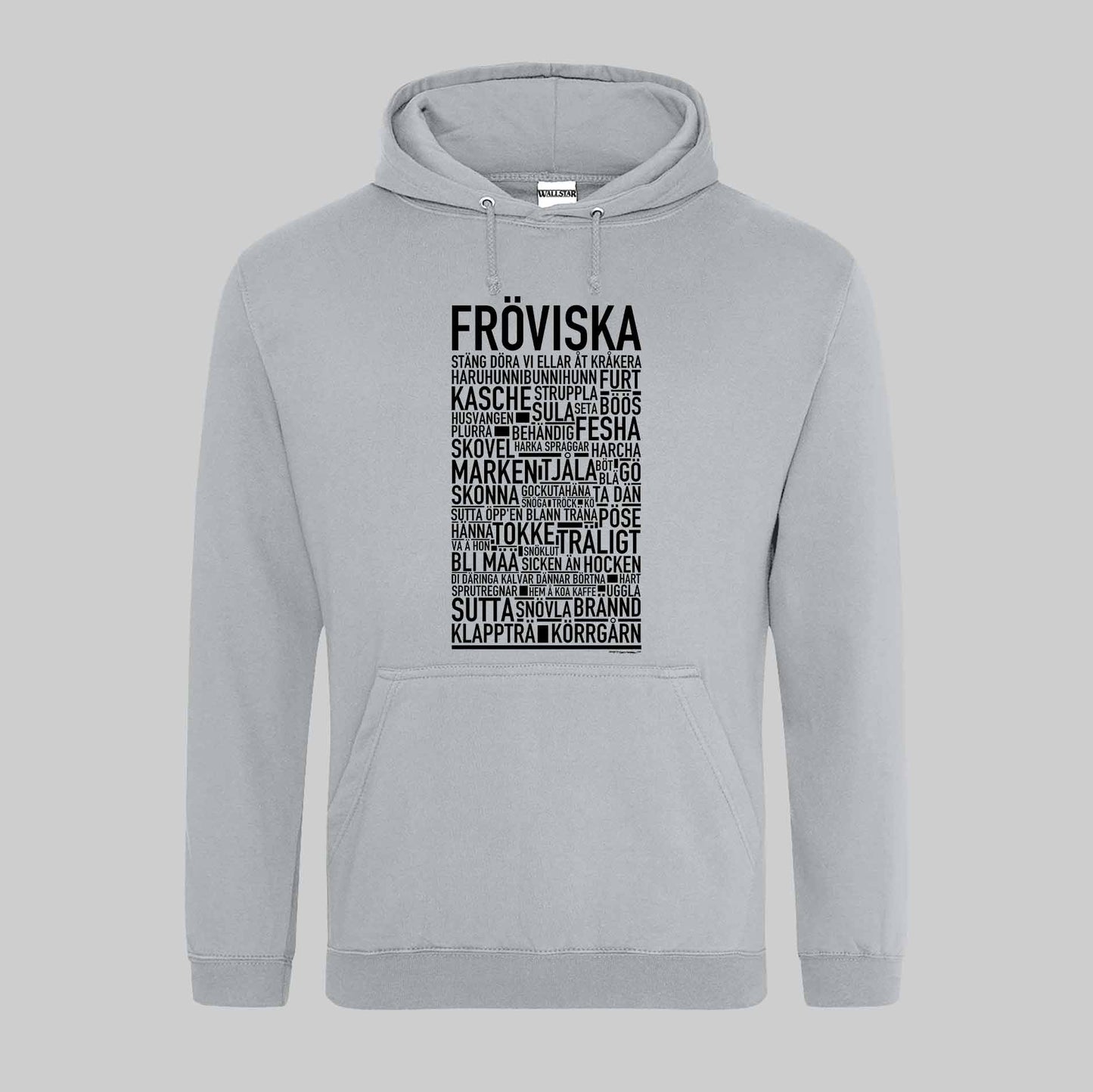 Fröviska Dialekt Text Hoodie
