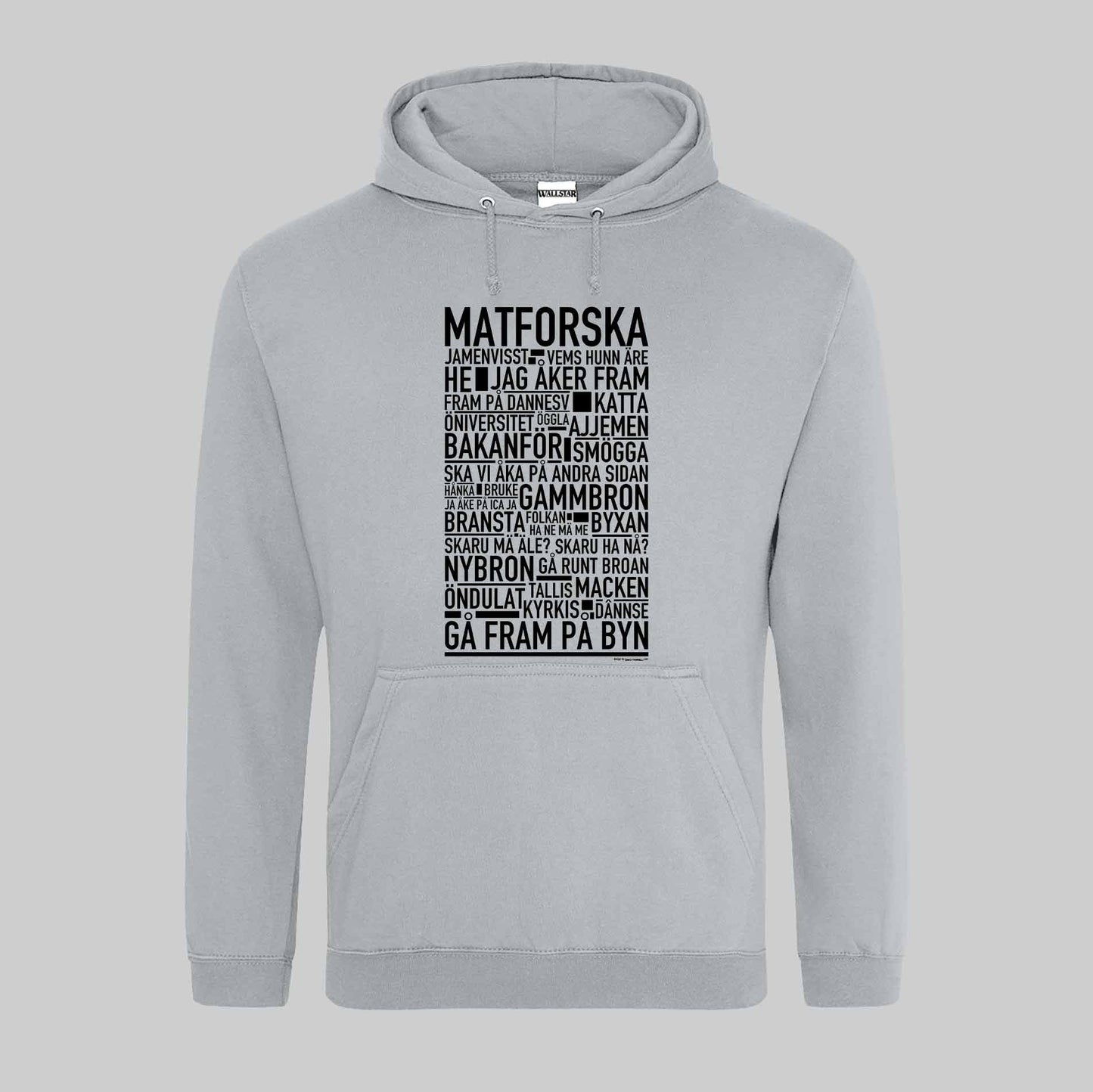 Matforska Dialekt Text Hoodie