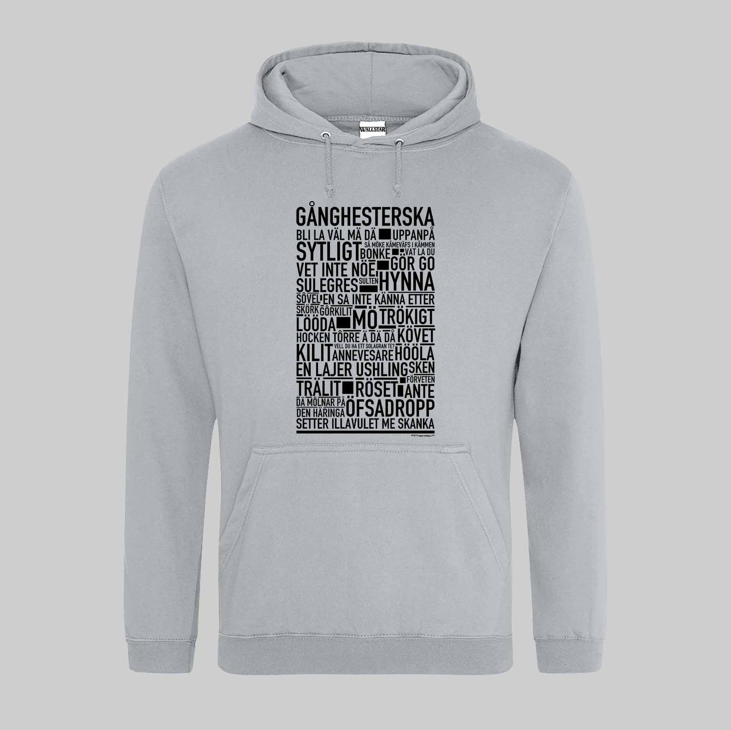 Gånghesterska Dialekt Text Hoodie