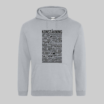 Konståkning Text Hoodie