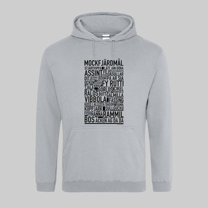 Mockfjärdsmål Dialekt Text Hoodie