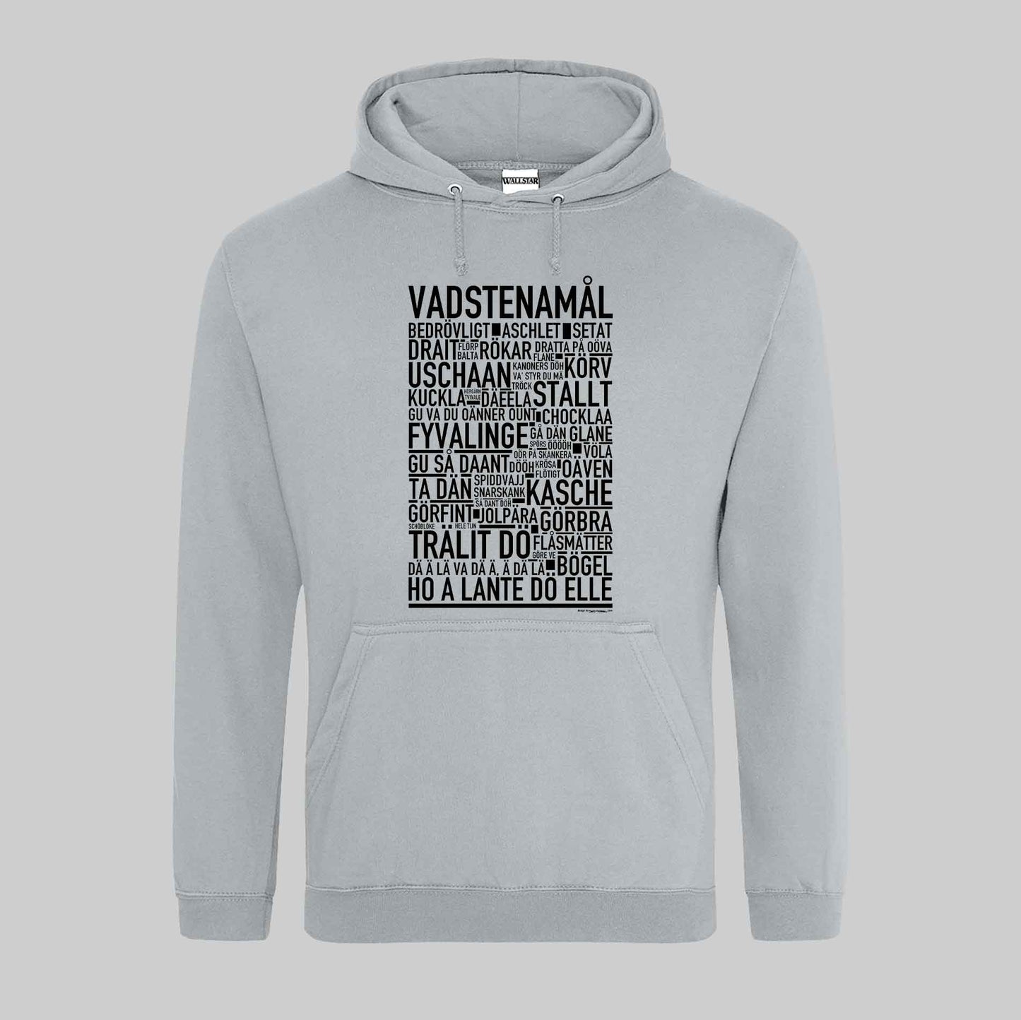 Vadstenamål Dialekt Text Hoodie