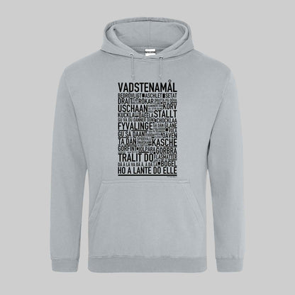 Vadstenamål Dialekt Text Hoodie
