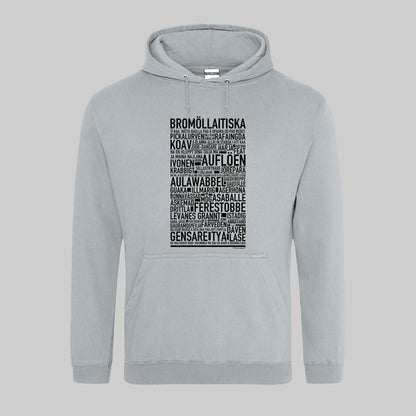 Bromöllaitiska Dialekt Text Hoodie