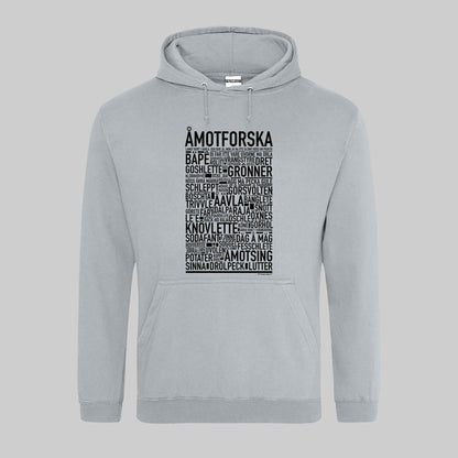 Åmotforska Dialekt Text Hoodie