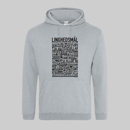 Linghedsmål Dialekt Text Hoodie