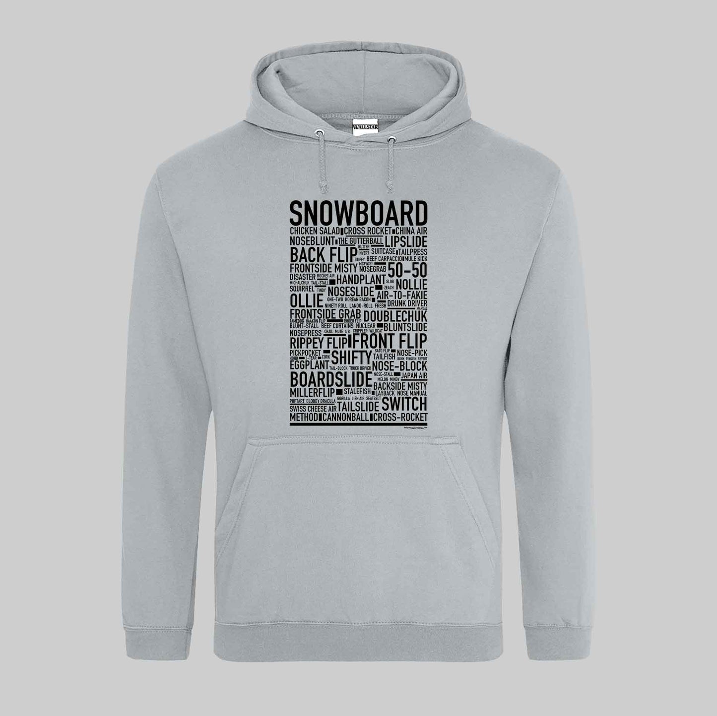 Snowboard Text Hoodie