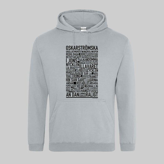 Oskarströmska Dialekt Text Hoodie
