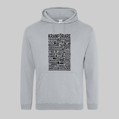 Kranförare Text Hoodie