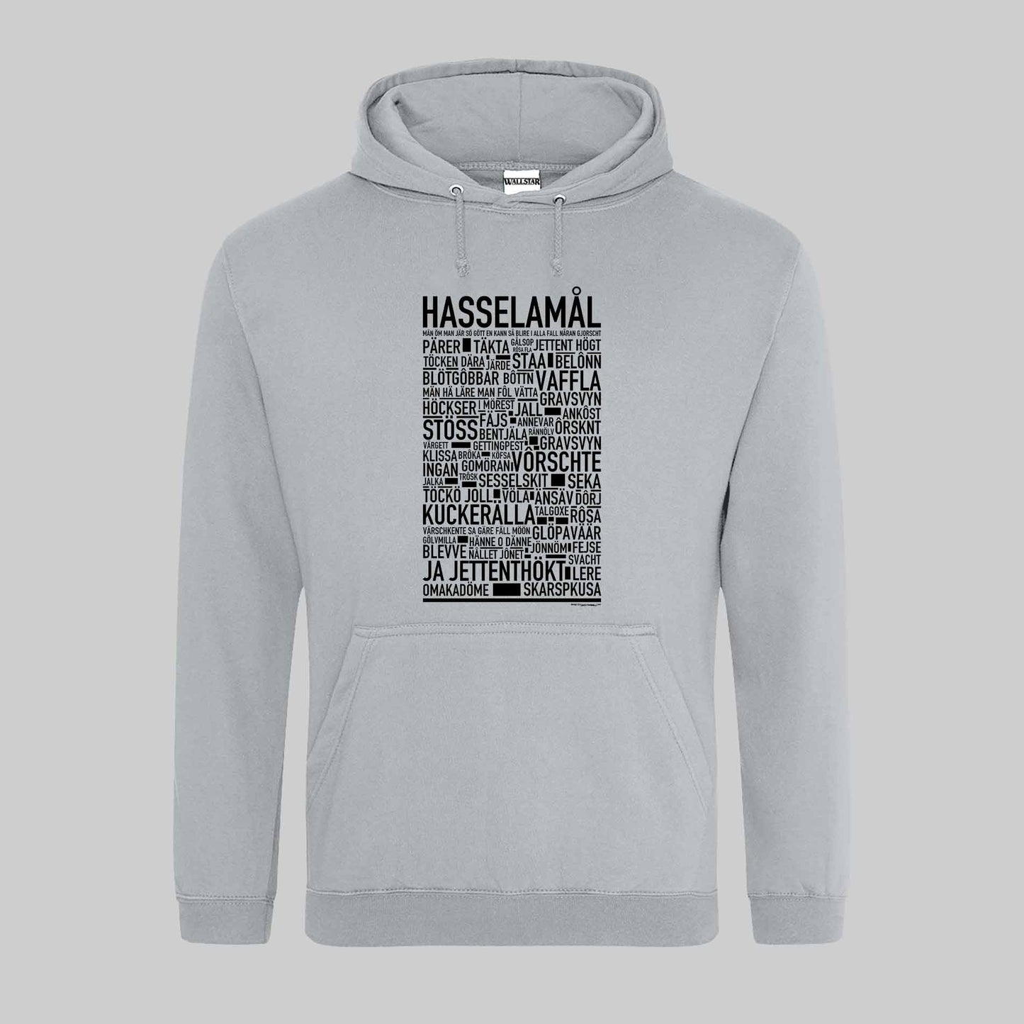 Hasselamål Dialekt Text Hoodie