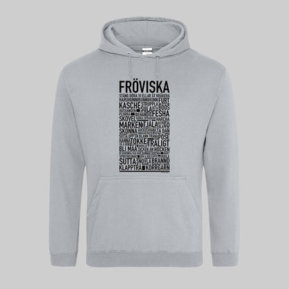 Fröviska Dialekt Text Hoodie