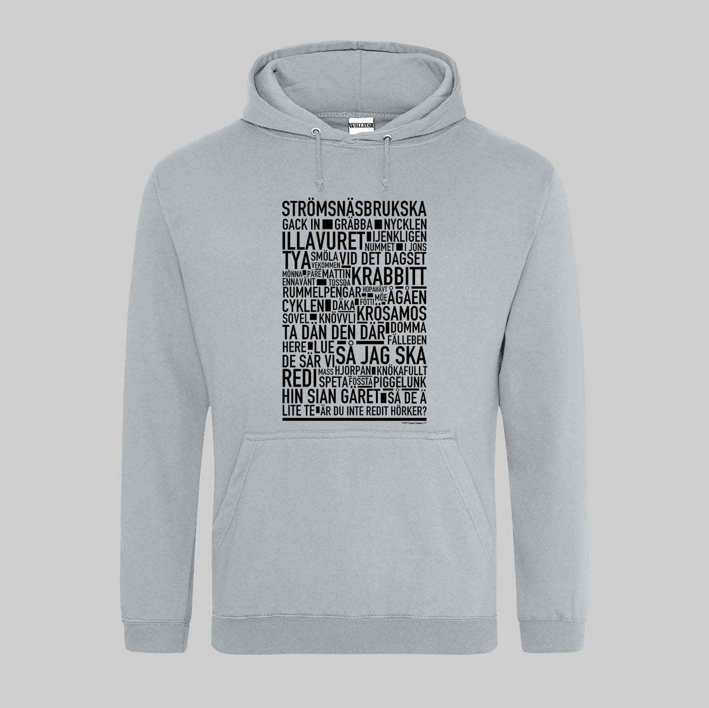 Strömsnäsbrukska Dialekt Text Hoodie