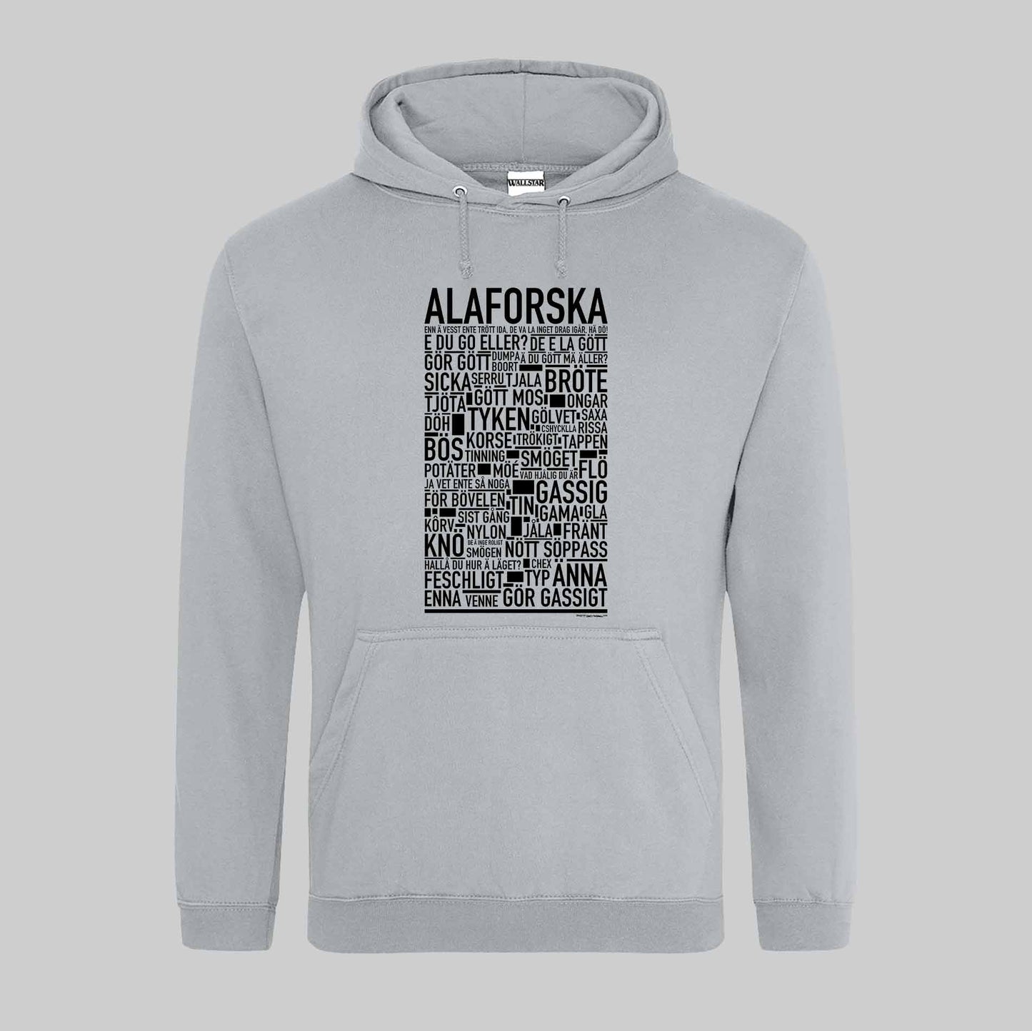 Alaforska Dialekt Text Hoodie