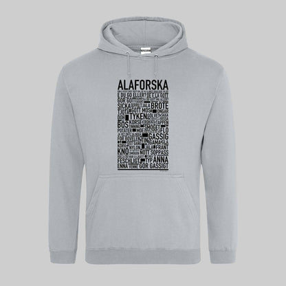 Alaforska Dialekt Text Hoodie