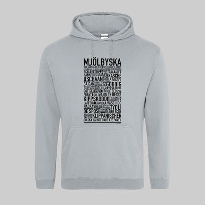 Mjölbyska Dialekt Text Hoodie