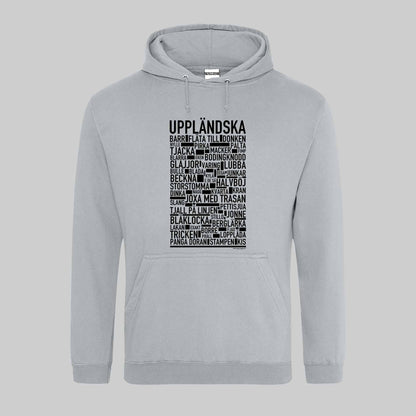 Uppländska Dialekt Text Hoodie
