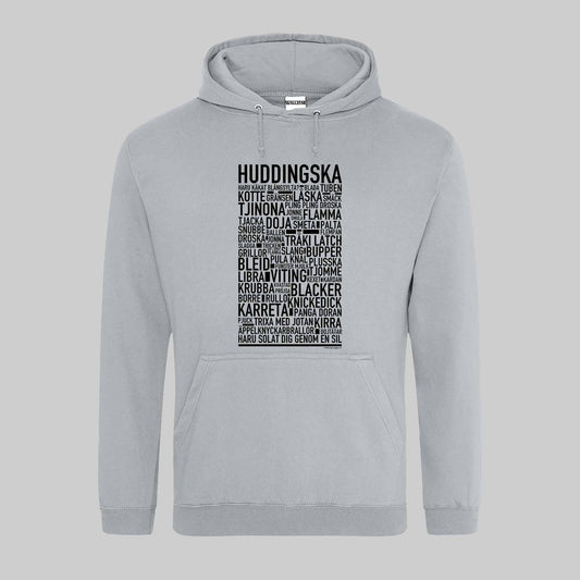 Huddingska Dialekt Text Hoodie