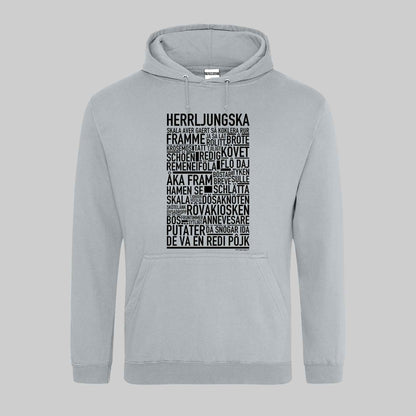 Herrljungska Dialekt Text Hoodie