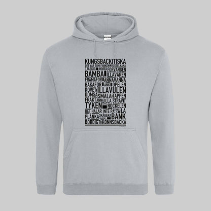 Kungsbackitiska Dialekt Text Hoodie