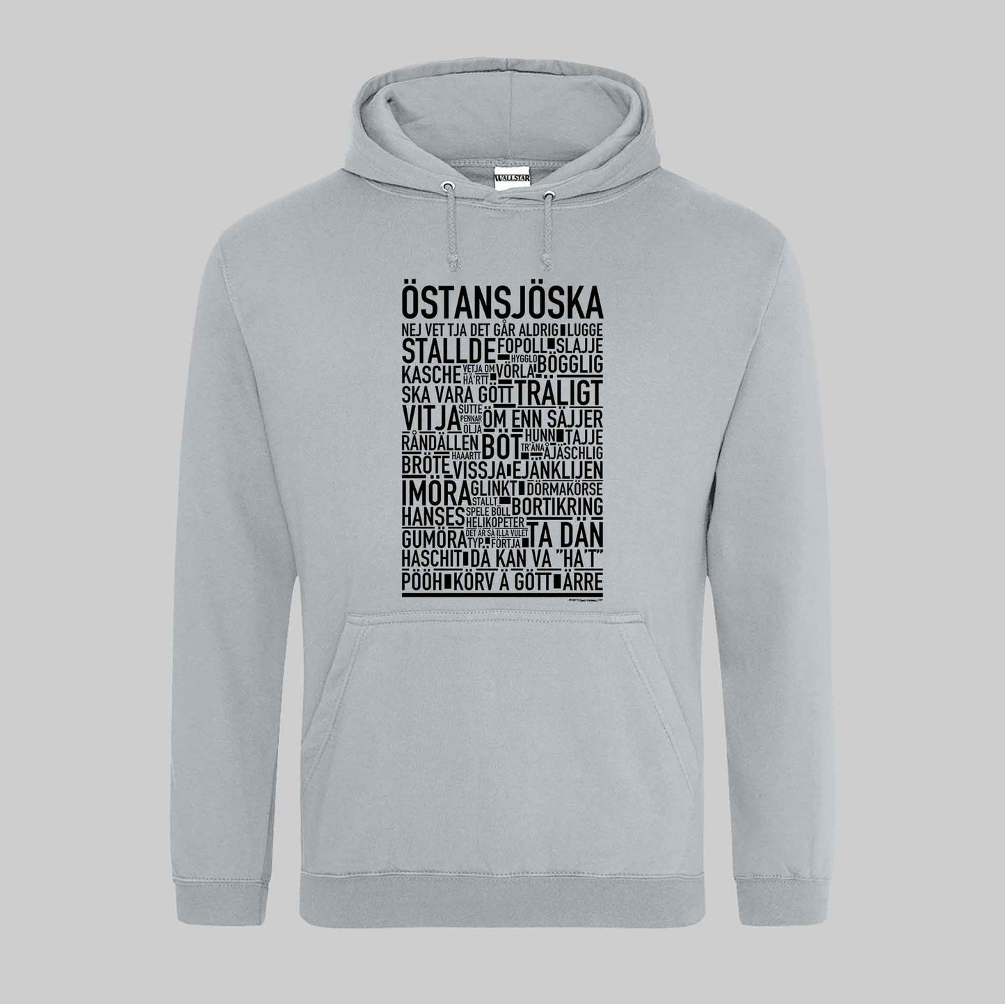 Östansjöska Dialekt Text Hoodie