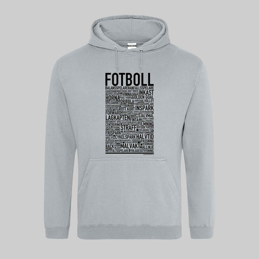Fotboll Text Hoodie