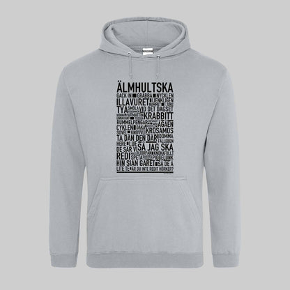 Älmhultska Dialekt Text Hoodie