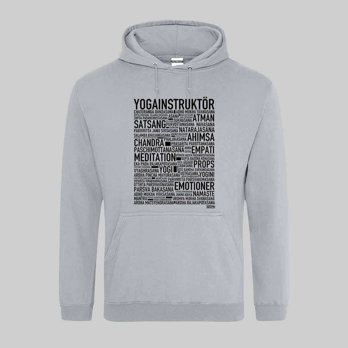 Yogainstruktör Text Hoodie