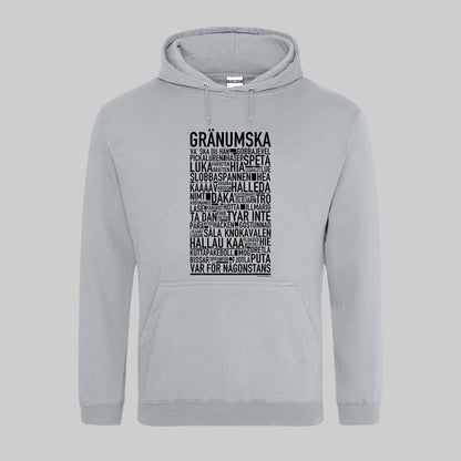 Gränumska Dialekt Text Hoodie