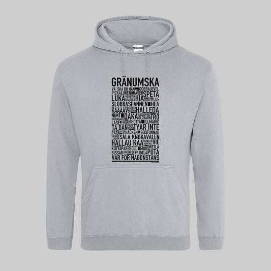 Gränumska Dialekt Text Hoodie