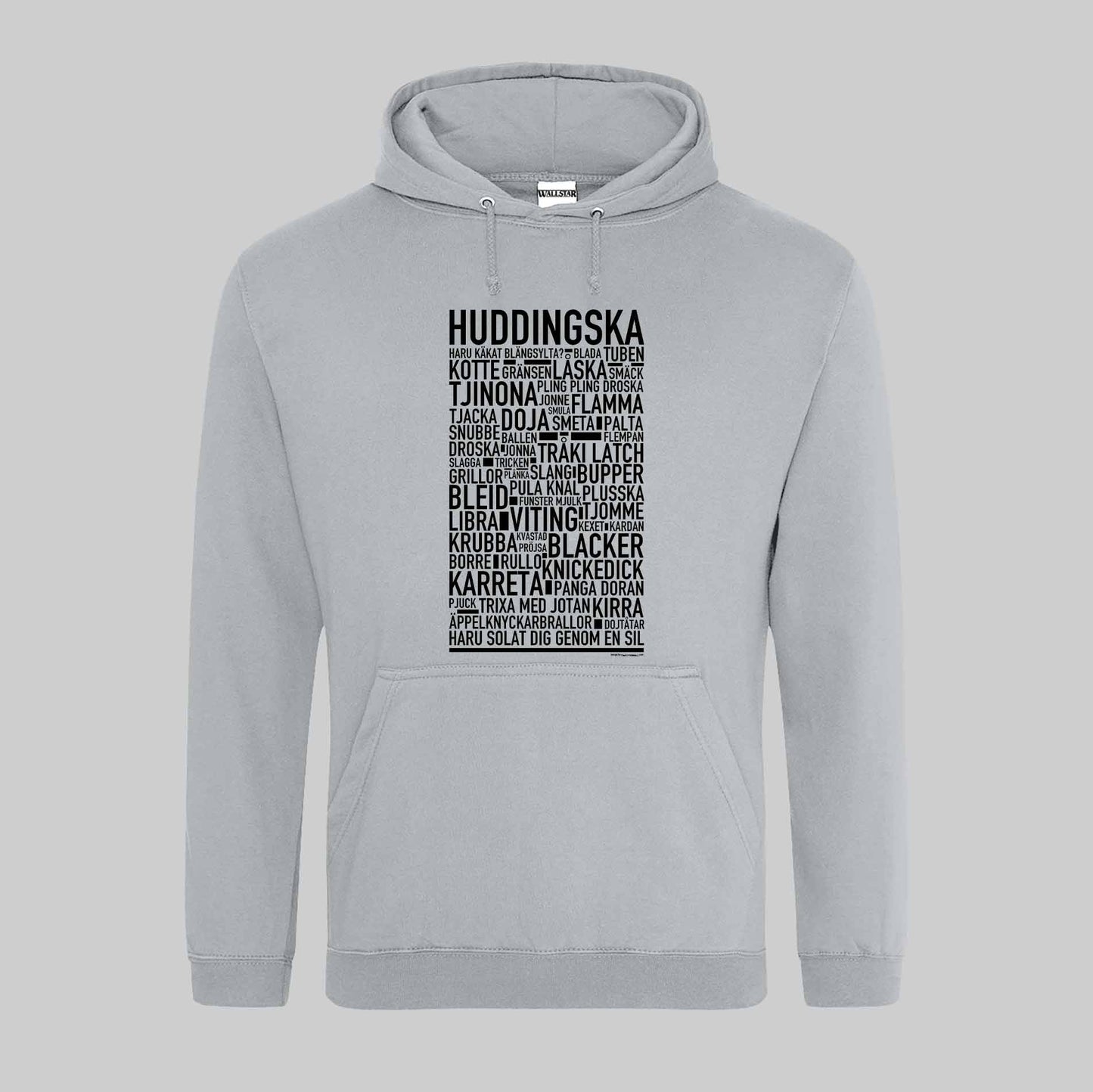 Huddingska Dialekt Text Hoodie