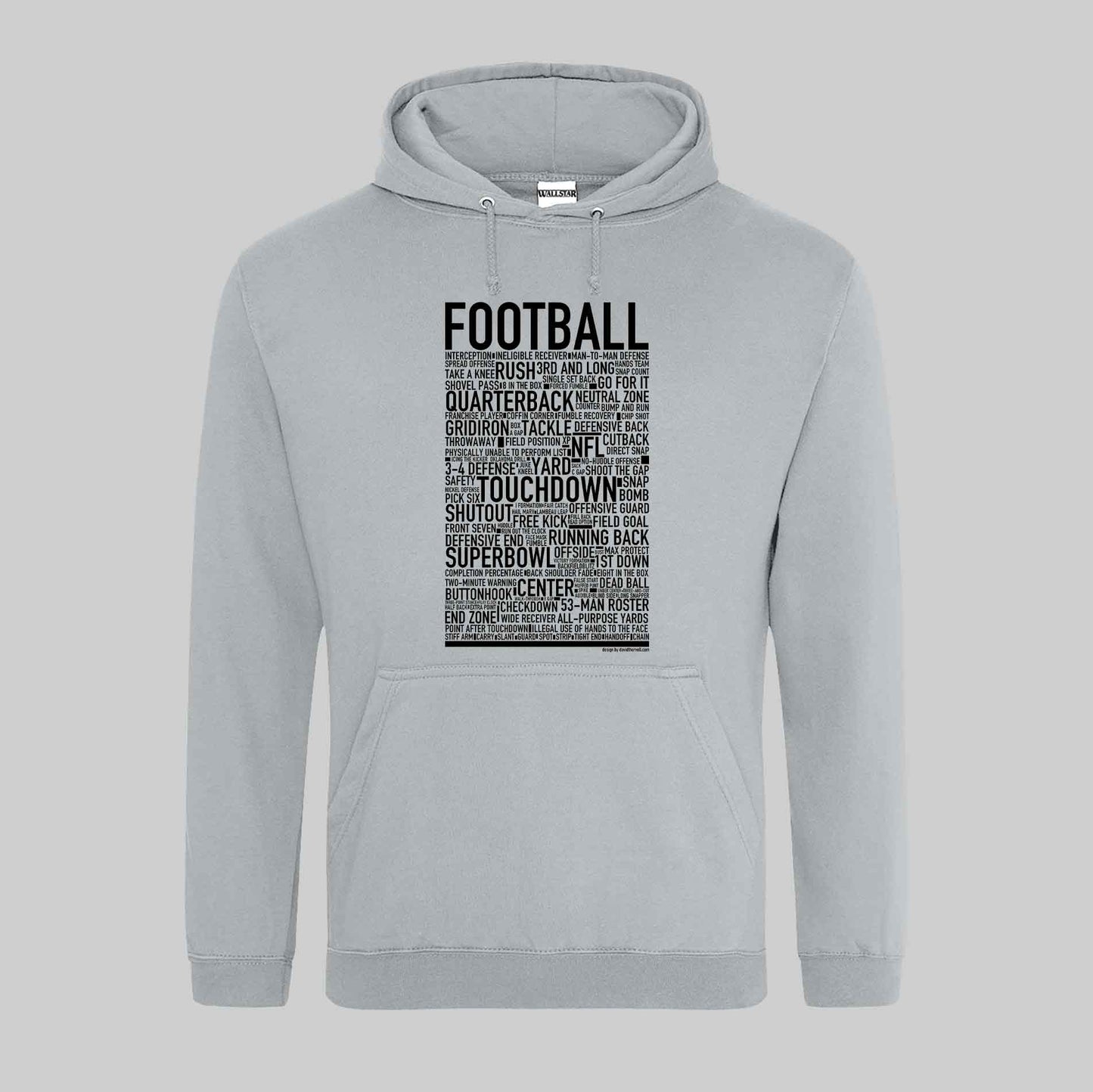 Football Text Hoodie